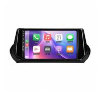 GPS para Coche Navegador para Peugeot 2008 208 2019-2021 Bluetooth Información de Tráfico en Tiempo Real, Voz y Asistencia Al Conductor, 4 Nuclear 1G+32G