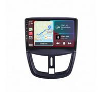 GPS para Coche Navegador para Peugeot 206 Plus 207 2006-2012 Bluetooth con Apple Carplay y Android Auto con Doble Bluetooth, Navegación, 8 Nuclear 6G+128G