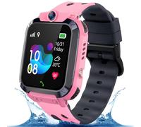 GPS Reloj Inteligente Niño, Smartwatch Niñas con GPS y Llamadas, SOS, Chat, Llamadas, Juegos, Despertador, Modo Escuela, Cámara, IP68 Reloj Inteligente Niños para y Niños Niñas Regalo 4-15 Años, Rosa