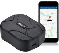 GPS Tracker,10000mAh 150 días de Espera,Seguimiento en Tiempo Real,Magnético Fuerte Rastreador Antirrobo a Prueba de Agua,Localizador de GPS para Coche/Camión/Motocicleta/Barco, Aplicación Gratuita