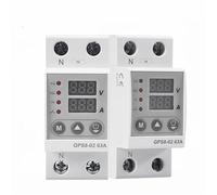GPS8 Din Rail Over Current Protector Over Voltage Under voltage Protective Device 40A 63A 80A 220VAC(GPS8-02-U,40A)