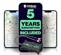 GPSBob Rastreador GPS 4G con cable para vehículos, datos de 5 años incluidos, sin tarifas mensuales, sin suscripción, seguimiento en tiempo real, fácil de instalar, coche, furgoneta, caravana