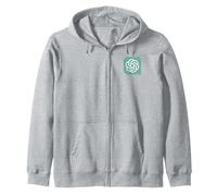 GPT Sudadera con Capucha, Unisex para Adultos, Gris Jaspeado, M