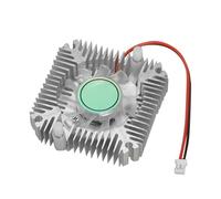 GPU Cooler, Aluminum Air Radiator, 2.16x2.16x0.47 Inches 55mm Chip Hole Distance, Low Noise Cooling Fan, High Efficiency Heat Dissipation for Computer, Office, Business, Editing, Workstations