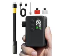 GPUTEK Inflador Electrico Bicicleta 120 PSI Mini Bomba de Aire, Manómetro | Hinchador Electrico Bicicleta Apagado Auto Motor sin Escobillas, Presta/Schrader para MTB Carretera, Gravel, E-bike, Ciclismo