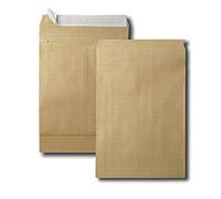 GPV - Caja de 50 bolsas de fuelle - Tamaño 24 (260 x 330 x 50 mm), sin ventana, calidad de papel kraft: 120 g/m2, certificado PEFC