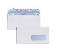 GPV - Caja de 500 sobres - Tamaño DL (110 x 220 mm), ventana de 35 x 100 mm, calidad de papel blanco: 75 g/m2 - Certificado PEFC