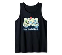 GPX Route Nerd Mapa Camiseta sin Mangas