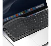 GPXIIZ Cubierta del Teclado Compatible con 2025-2022 MacBook Air 13.6/Air 15 M4 M3 M2, 2024-2021 Mac Pro 14/Pro 16 Pro/MAX M4 M3 M2 M1, US Layout, Gris Translúcido(Textura de Fibra Carbono)