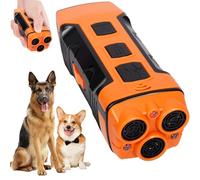 GQBVPN Antiladridos para Perros Ultrasonidos, Ahuyentador de Perros con 3 Frecuencias Ajustables con Linterna,Dispositivo Ultrasónico Anti-Ladridos con Alcance de 10 M, Efectivo para Todos los Perros