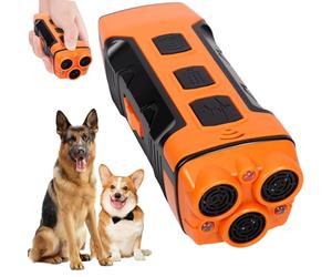 GQBVPN Antiladridos para Perros Ultrasonidos, Ahuyentador de Perros con 3 Frecuencias Ajustables con Linterna,Dispositivo Ultrasónico Anti-Ladridos con Alcance de 10 M, Efectivo para Todos los Perros