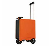 GQKVQ Maleta Eléctrica Inteligente, Maleta de Viaje Patinete Electrico, Maleta Cabina, Maleta de Mano, con Asa Telescópica, Capacidad de Carga 120 KG, Autonomía 8-10 KM Orange