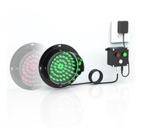 GQMYCDM Semáforo LED, Luz de Tráfico de Dos Colores Rojo/Verde, Semáforo de Pared, Luz Industrial para Muelle de Carga, para Montaje en Interior y Exterior, Plug & Play(100mm/4in)