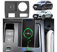 GQQSXZNTD Cargador Inalámbrico para Coche para Audi 2019-2023 Q3, 2020-2023 Q3 Sportback con 27 W USB y Tipo C Panel Accesorios Consola Central, Cargador Rápido para i-Phone Sam-sung