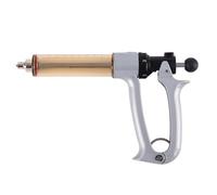 GQQSXZNTD Jeringa Veterinaria, Jeringa Continua Ajustable Semiautomática de Acero Inoxidable, Inyección de Vacuna Veterinaria para Ganado, Ovejas, Cerdos y Cabras(Size:50ML)