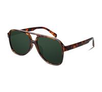 GQUEEN Gafas de Sol Mujer Hombre Polarizadas Cuadradas Aviador Retro Piloto Grande 70s Estilo Protección UV400