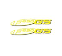 GQUIKGW Pegatina de Moto para BMW F650GS F 650GS F 650 GS Motocicleta Pegatina Reflectante para Tanque De Combustible(Gold)