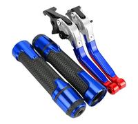 GQUIKGW Reemplazar Accesorios Para Motocicletas: Manijas De Control Ajustables, Palancas Freno Y Embrague Pivotantes Para TRANSALP 600VT 1995-1999(Blue 1)