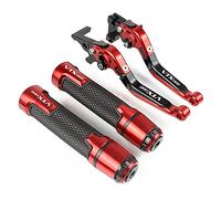 GQUIKGW Reemplazar Empuñaduras De Agarre Carreras CNC Para Motocicleta Embrague Palancas Freno Para Para Fury / VTX1300CX VTX1300 VTX 1300 CX 2009-2019 2018 2017(Rosso)