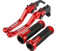 GQUIKGW Reemplazar Palanca De Embrague Freno Extensible Ajustable Para Motocicleta Para BMW R1250RT R 1250 RT 2019 2020 CNC + Manillar Agarre 22MM(Rosso)