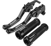 GQUIKGW Reemplazar Palanca De Embrague Freno Extensible Ajustable Para Motocicleta Para BMW R1250RT R 1250 RT 2019 2020 CNC + Manillar Agarre 22MM(Nero)