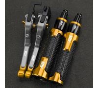 GQUIKGW Reemplazar Palancas De Embrague Freno Ajustables Para Motocicleta 7/8''22 MM Para GILERA Para Nexus 125 250 300 E3 2006-2012 Puños Manillar Tapa Extremos(Jaune)