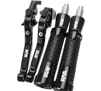 GQUIKGW Reemplazar Para APRILIA MANA Mana 2007-2012 2011 2010 2009 2008 Palancas De Embrague Freno Ajustables CNC Para Motocicleta Empuñaduras Mano Extremos Del Manillar(Grey)