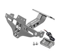 GQUIKGW Titular de la matrícula para Yamaha X-MAX 300 XMAX300 Xmax 300 Xmax300 2017-2024 2021 2020 2019 2018 2023 2022 Soporte De Matrícula De Motocicleta Marco De Matrícula(Grigio)