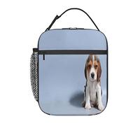 GQWJKSZ Adorable bolsa de almuerzo para cachorros Beagle, duradera y aislada, reutilizable para adultos, bolsa de mano más fresca