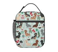 GQWJKSZ Bolsa de almuerzo para perro salchicha con aislamiento duradero, bolsa de mano reutilizable para adultos