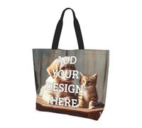 GQWJKSZ Bolso de mano personalizado Bolso personalizado Agregue su diseño para viajes, negocios, compras, bolso de hombro personalizado para mujeres