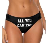 GQWJKSZ Braguitas de Bikini de Tiro bajo con Todo lo Que Puedas Comer para Mujer