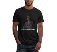GQWJKSZ Camiseta Todos Somos Charlie Kirk Ahora Descansa en Paz, Camiseta Negra