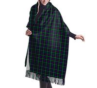 GQWJKSZ Clan Calder Tartan 6 Bufanda larga y ancha para mujer Clan Edmonstone Tartan Cashmere Feel Shawl Wrap Bufanda cálida de invierno 77x27 pulgadas