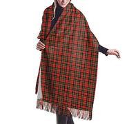 GQWJKSZ Clan Denniston Tartan0 Macinnes Largo Y Ancho Para Mujer Cazando Un Tartán Escocés Original Sensación De Cachemira Chal Envoltura Bufanda Cálida De Invierno 77x27inch