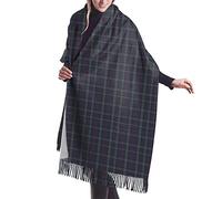 GQWJKSZ Clan Kirkcaldy Tartan Mujer Largo y Ancho Clan Macfarlane Artefacto Rojo Tartán Cachemira Sensación Chal Abrigo Invierno Bufanda Cálida 77x27inch