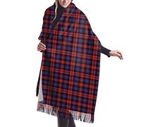 GQWJKSZ Clan Maclachlan Family Tartan0 Bufanda larga y ancha para mujer Clan Forbes Tartan Cashmere Feel Chal Wrap Bufanda cálida de invierno 77x27 pulgadas