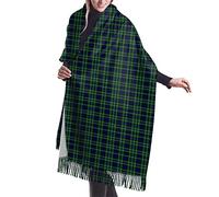 GQWJKSZ Clan Macneill of Colonsay Tartan Vestido largo y ancho para mujer Clan Macpherson Tartán Cachemira Sensación Chal Abrigo Invierno Bufanda cálida 77x27 pulgadas