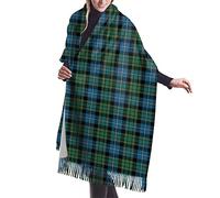 GQWJKSZ Clan Macrae Hunting Tartan0 Bufanda larga y ancha para mujer Kinross Tartan Cashmere Feel Shawl Wrap Bufanda cálida de invierno 77x27 pulgadas