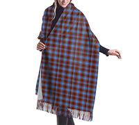 GQWJKSZ Clan Newton Tartan 6 Bufanda larga y ancha para mujer Clan Rose Hunting Tartan Cashmere Feel Shawl Wrap Bufanda cálida de invierno 77x27 pulgadas