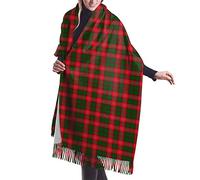 GQWJKSZ Clan Rattray Tartan 6 Bufanda larga y ancha para mujer Clan Seton Tartan Cashmere Feel Shawl Wrap Bufanda cálida de invierno 77x27 pulgadas
