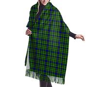 GQWJKSZ Clan Rollo Tartan Mujer Largo y Ancho Clan Rose Caza Tartán Sensación de Cachemira Chal Abrigo Invierno Bufanda cálida 77x27inch