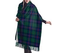 GQWJKSZ Clan Shaw Tartan0 Bufanda larga y ancha para mujer Clan Congilton Tartan Cashmere Feel Shawl Wrap Bufanda cálida de invierno 77x27 pulgadas
