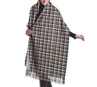 GQWJKSZ Clan Stewart Vestido Tartán A Cuadros Mujer Largo Y Ancho Macleod&Mcleod Clan Tartán Cachemira Sensación Chal Abrigo Invierno Bufanda Cálida 77x27inch