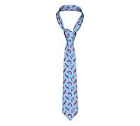 GQWJKSZ Corbata de dibujos animados lindo Animal salvaje ornitorrinco corbata de hombre corbata delgada para niños impreso novedad divertida para bodas fiesta de baile