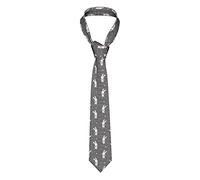 GQWJKSZ Corbata De Hombre 3d Conejo Blanco Tripas Grises Traje De Negocios Para Hombre Formal 8 Cm Accesorio De Disfraz Para La Escuela Trabajo Favor De Fiesta Boda