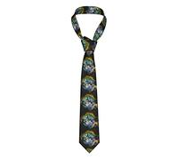 GQWJKSZ Corbata De Hombre 3D Lindo Gato Volando A Través Del Espacio En La Galaxia Traje De Negocios Para Hombre Formal 8 Cm Accesorio De Disfraz Para La Escuela Trabajo Favor De Fiest