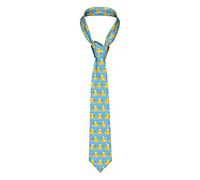 GQWJKSZ Corbata De Hombre 3D Patos De Goma Amarillos Con Burbuja Traje De Negocios Para Hombre Formal 8 Cm Accesorio De Disfraz Para La Escuela Trabajo Favor De Fiesta Boda