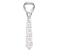 GQWJKSZ Corbata Llamando a enfermeras EKG Raya delgada para hombres para niños Impreso Novedad Divertida para bodas Fiestas de baile