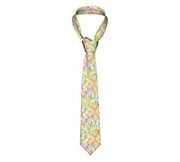 GQWJKSZ Corbata para Hombre 3D Colorida Mariposa Dibujada A Mano Traje De Negocios para Hombre Formal 8 Cm Accesorio De Disfraz para La Escuela Trabajo Favor De Fiesta Boda